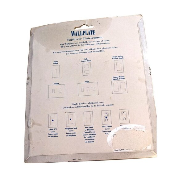 Vintage 1999 FIGI Handpainted Double Light Switch Cover WallPlate Golf Bag Club - Picture 3 of 5